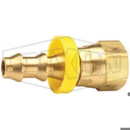 Dixon Hose Barb, 7/8-14 x 1/2 in Nominal, FUNF x Hose Barb, Brass, Domestic 2870814C